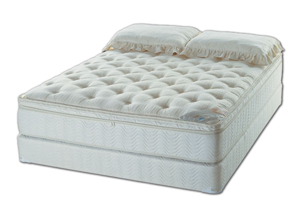 Pillow Top with waveless waterbed mattress