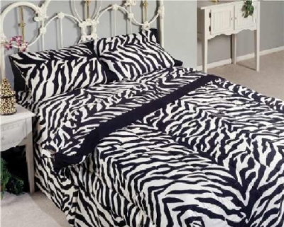 zebra waterbed comforter