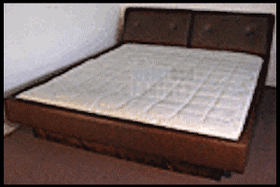 Deluxe Padded Waterbed with Matching Base