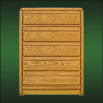 Waterbed Furniture - 5 drawer chest oak